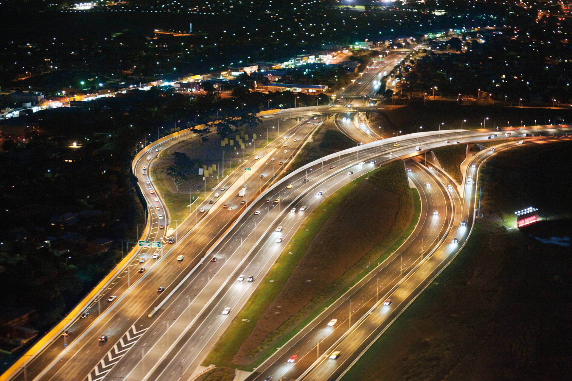 Tullamarine Calder Freeway Interchange
