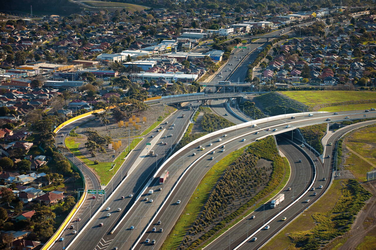 Tullamarine Calder Freeway Interchange