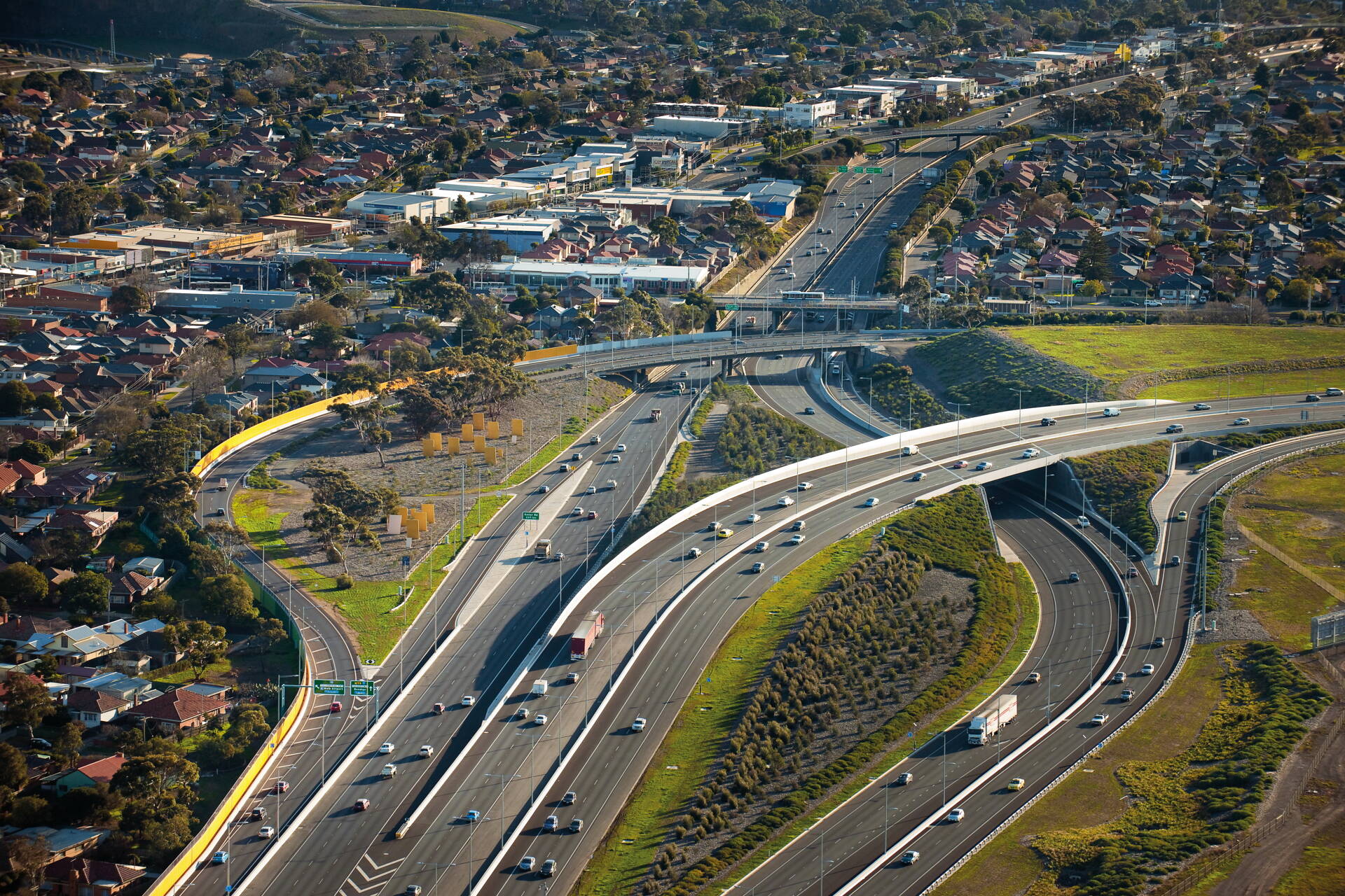 Tullamarine Calder Freeway Interchange